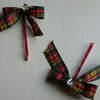Ribbon Bow Hair Slides - Tartan      £1 each