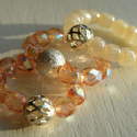 Beaded Stretch Rings - Pale Pink £1 each