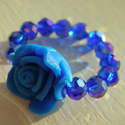 Flower Ring - Blue £2